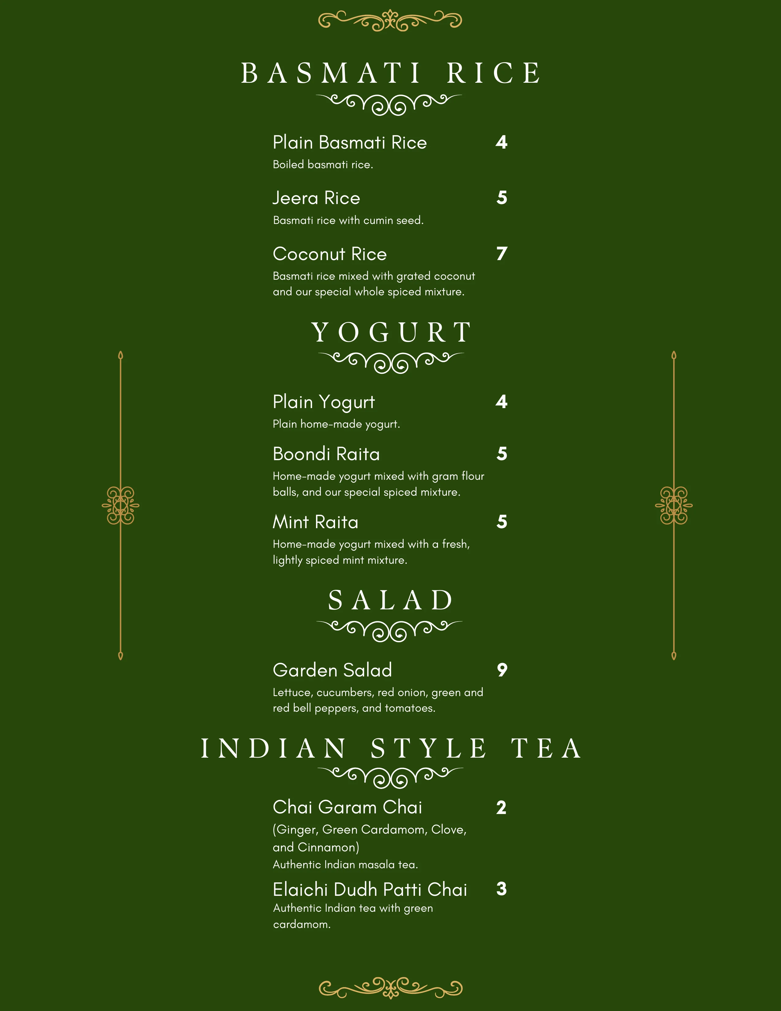 Amritsari Kulcha Hut Dine-In Menu Page 5