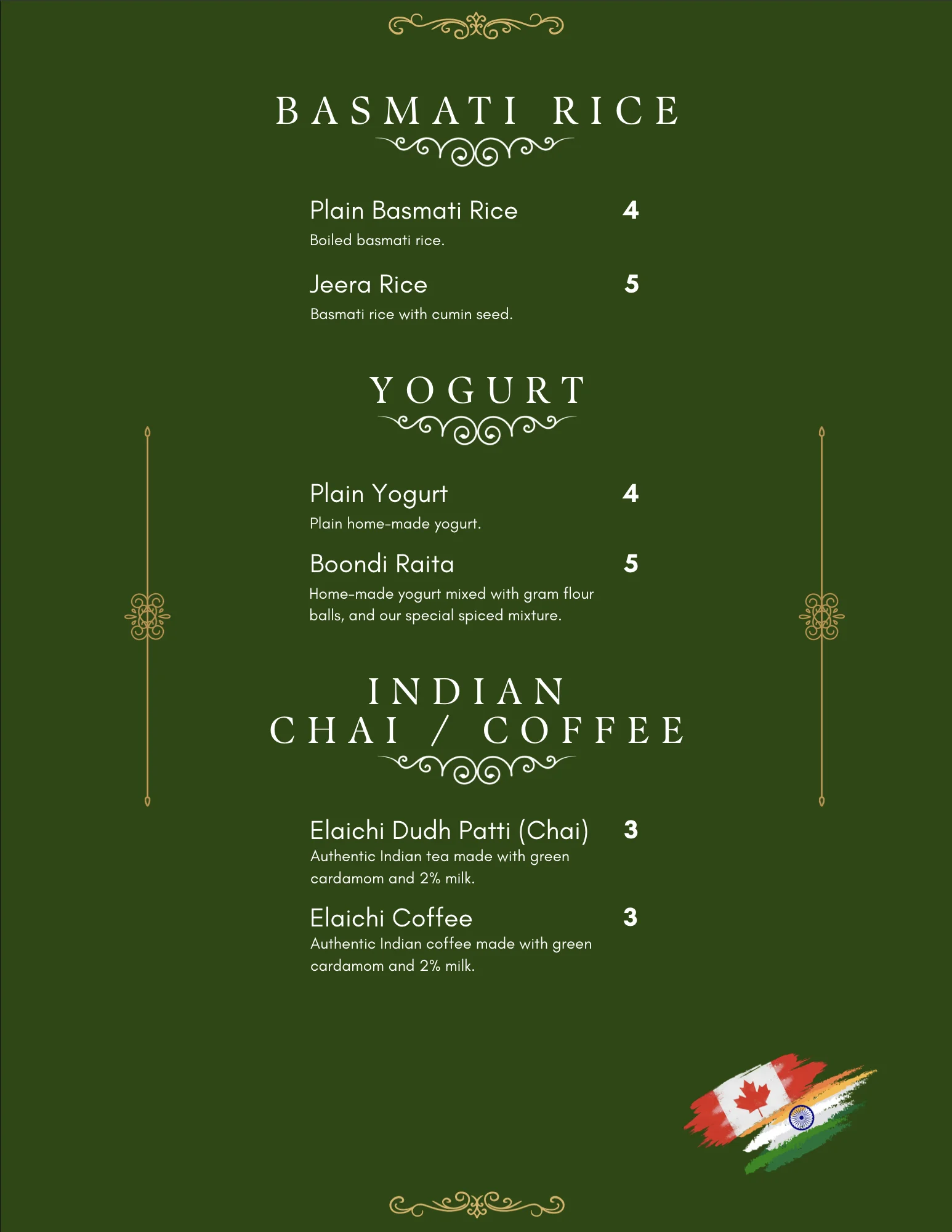 Amritsari Kulcha Hut Dine-In Menu Page 5